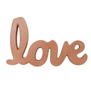 Love VTG Wall Hanging Decor Sign Brown 1976 HODA USA Plastic 10"x7" Retro #2